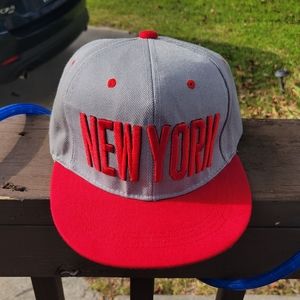 Red New York SnapBack